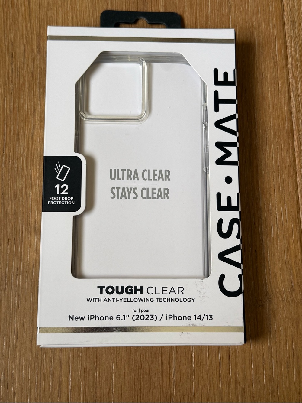 New Case-Mate Tough Clear Transparent Case for iPhone 14 iPhone 13 (6.1") 2023